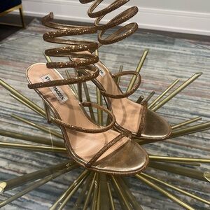 Steve Madden Gold Strappy Women's Heels